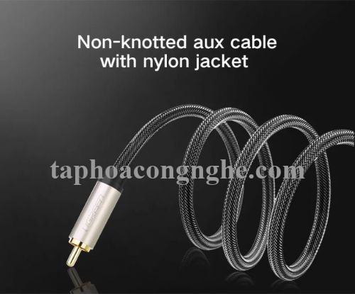 Ugreen 20735 5M chỉ dùng cho tv xiaomi chỉ tương thích với tv xiaomi màu Xám Cáp âm thanh bông sen Coaxial sang 3.5mm dương cao cấp AV132 30020735